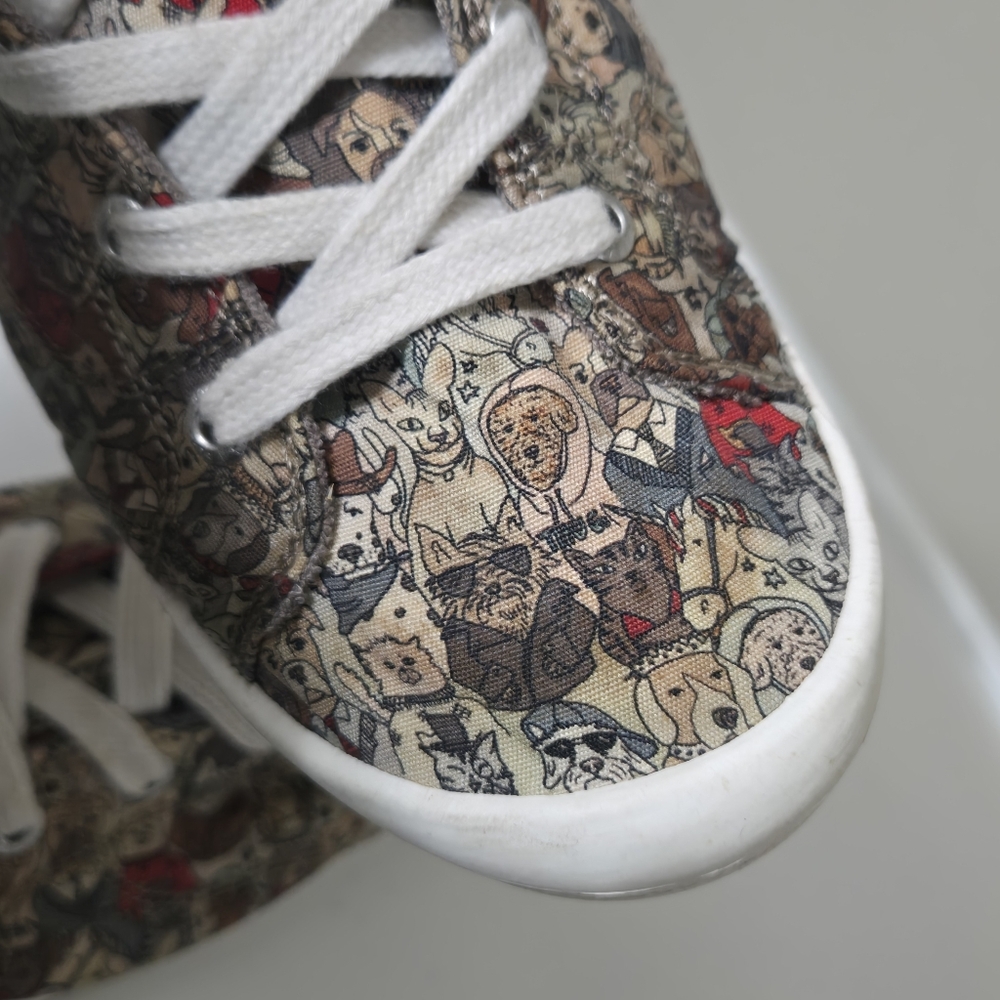 SKECHERS BOBS Beach Bingo Rovers Rally Slip On Ladies Sneakers, dog cat uni, 8 - Picture 3 of 15